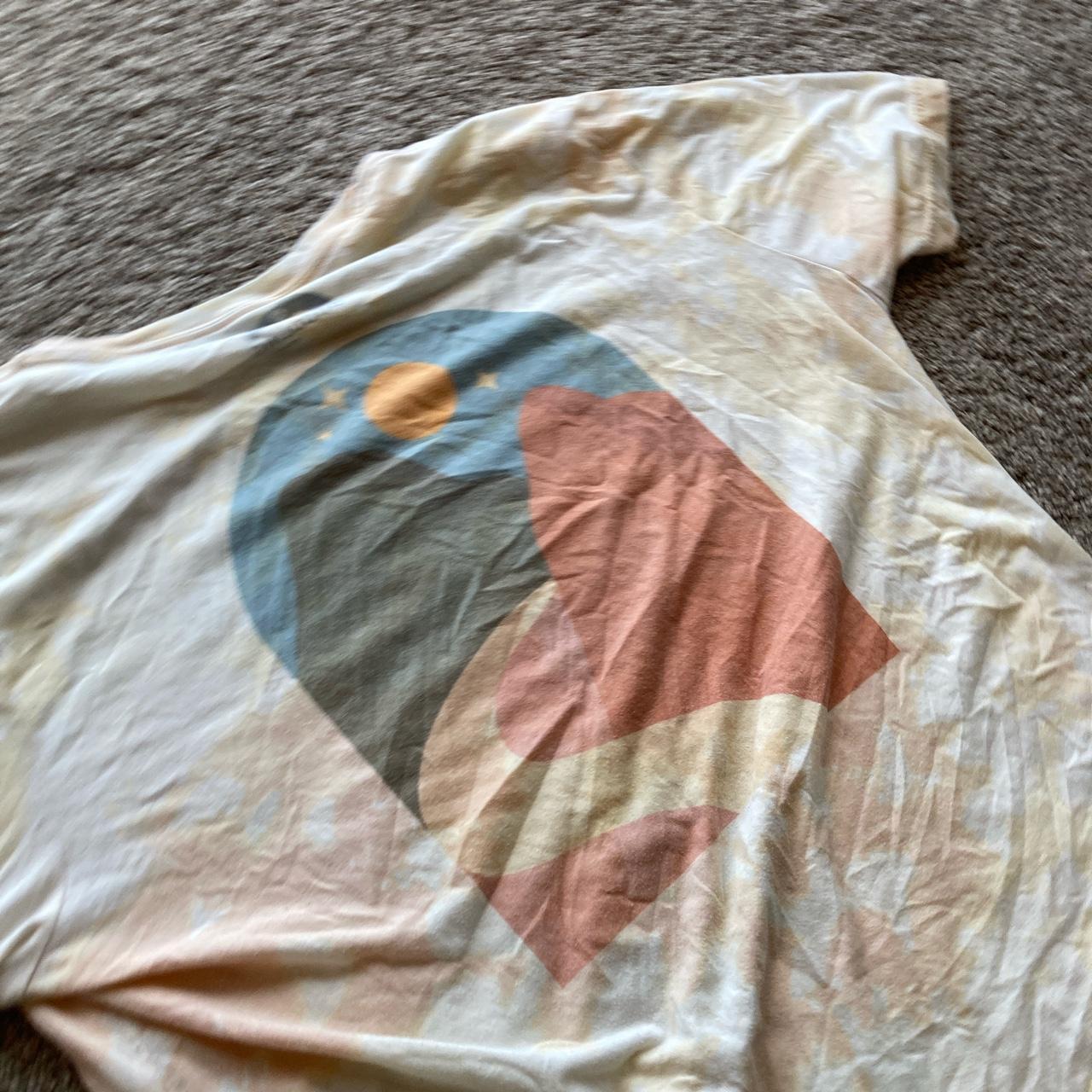 mens orange tie dye shirt