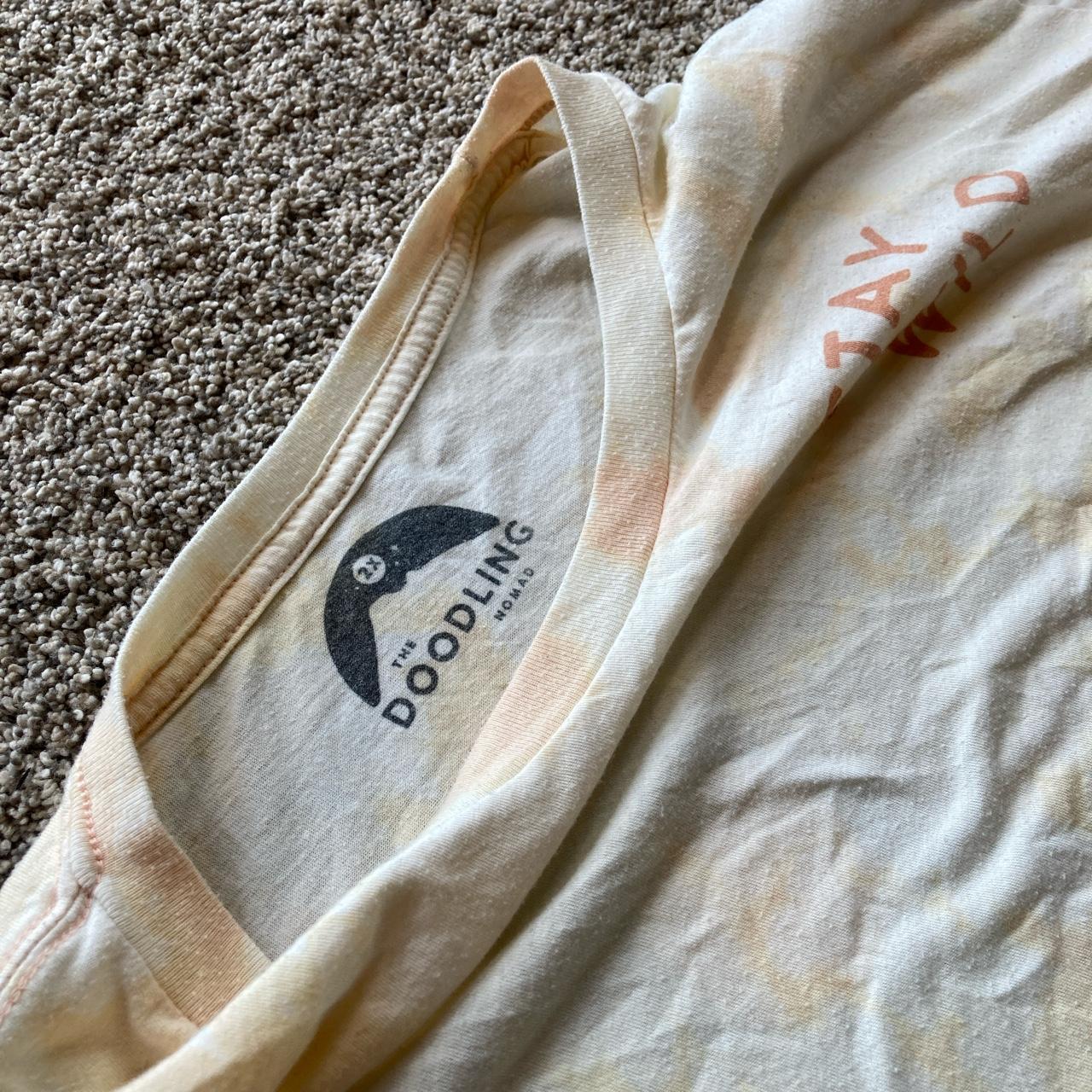 mens orange tie dye shirt