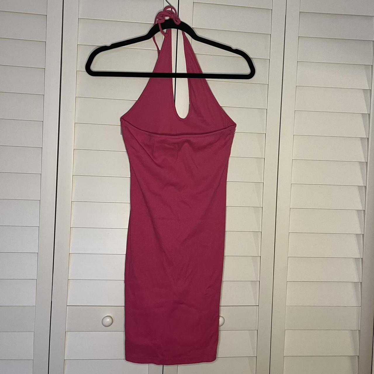 Wild Fable pink halter mini dress Size small... - Depop