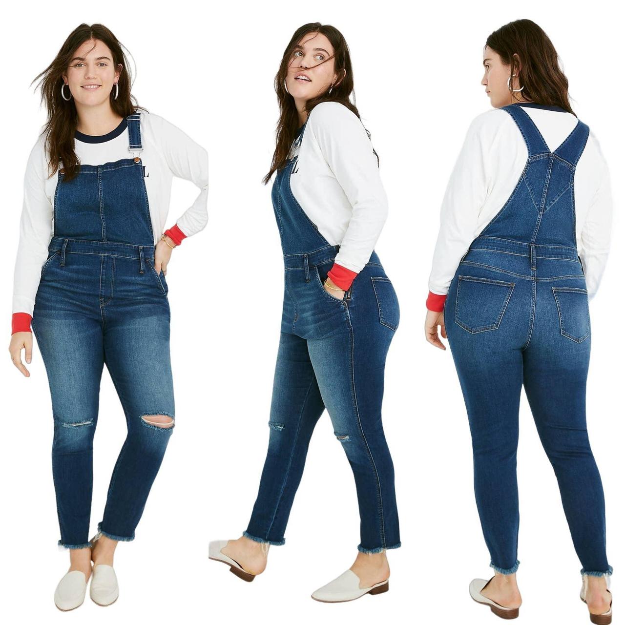 Madewell Women s Roadtripper Overalls in Brodie Wash Depop