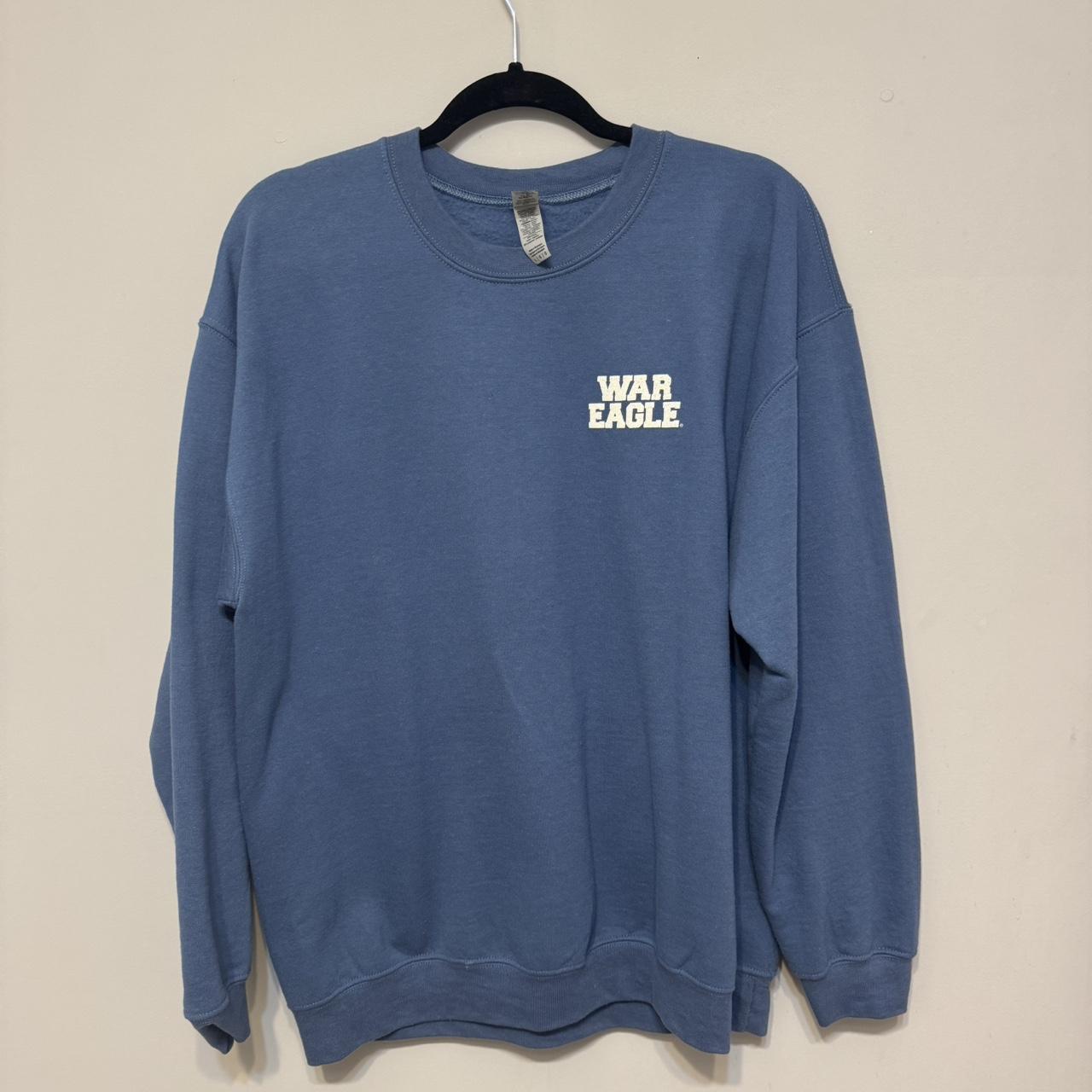 Blue War Eagle crewneck sweatshirt Depop
