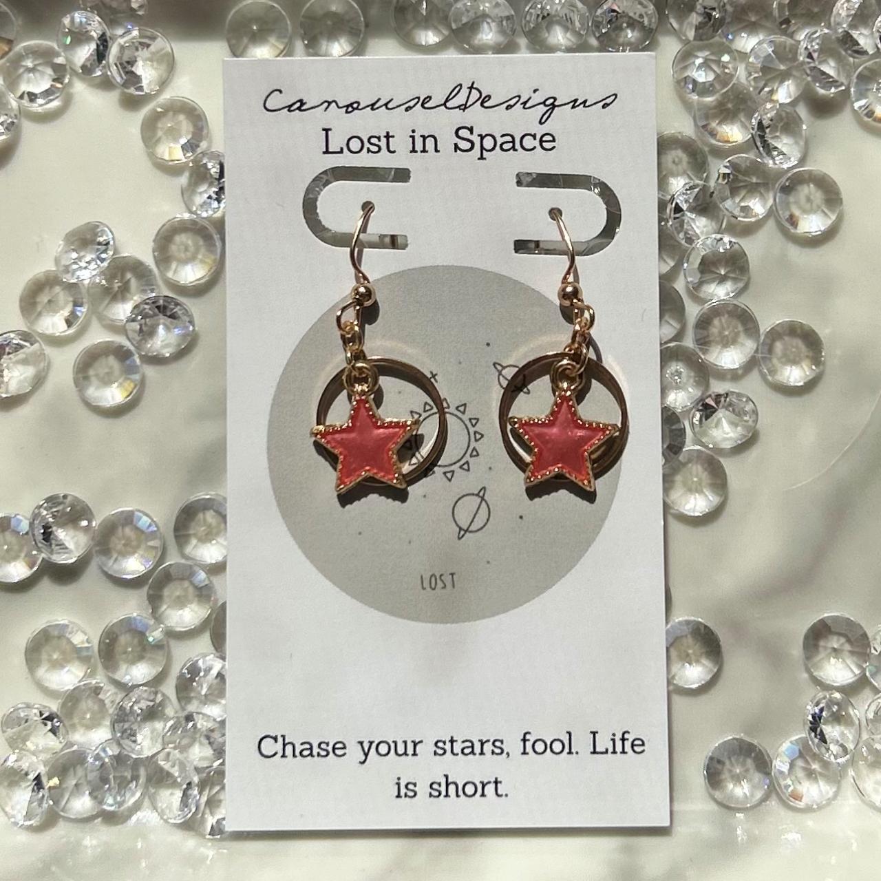 Space earrings on sale