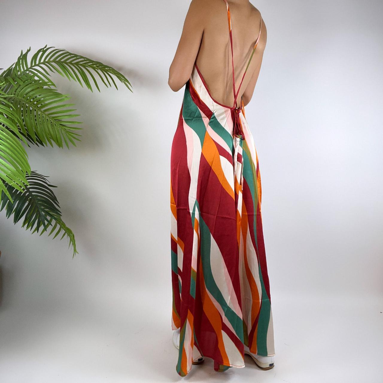 Cupshe Women's Red and Orange Dress Depop