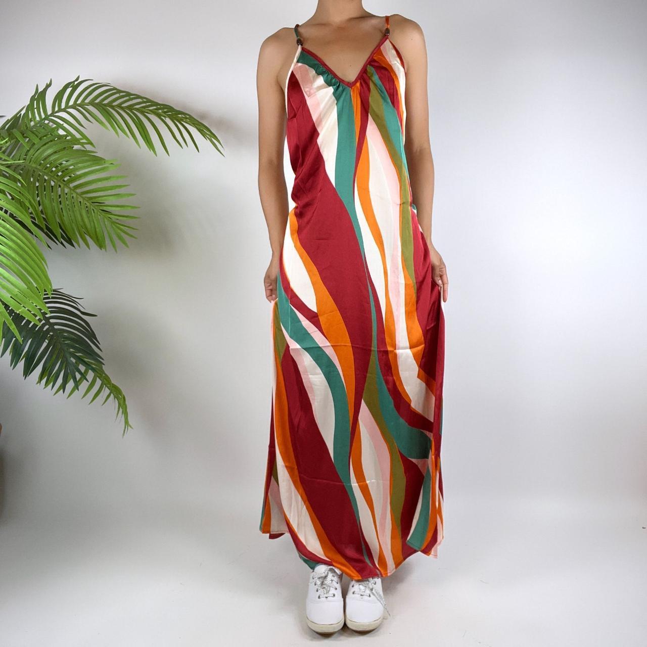 Cupshe Women's Red and Orange Dress Depop