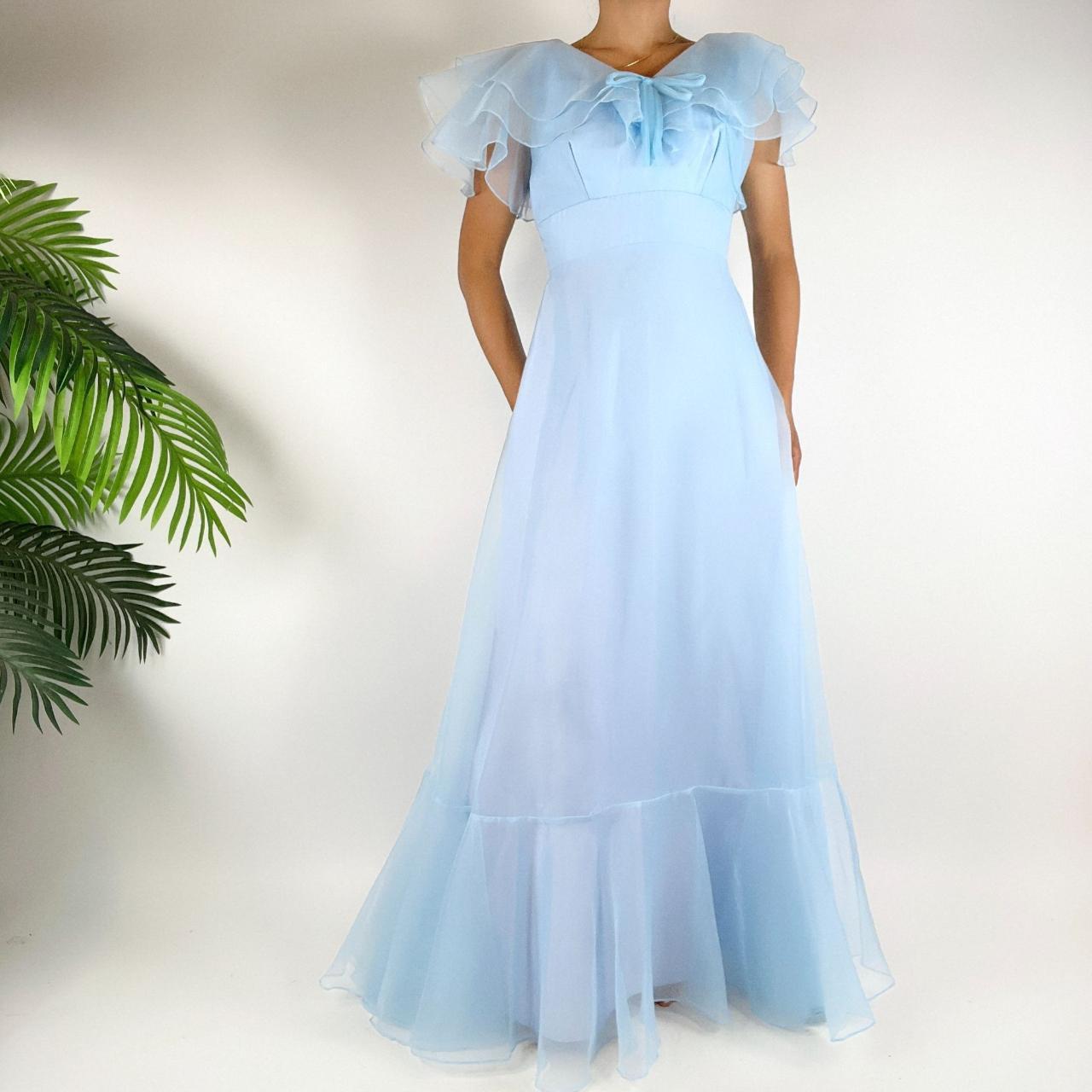 True Vintage 60 70s Cottagecore Baby Blue Depop