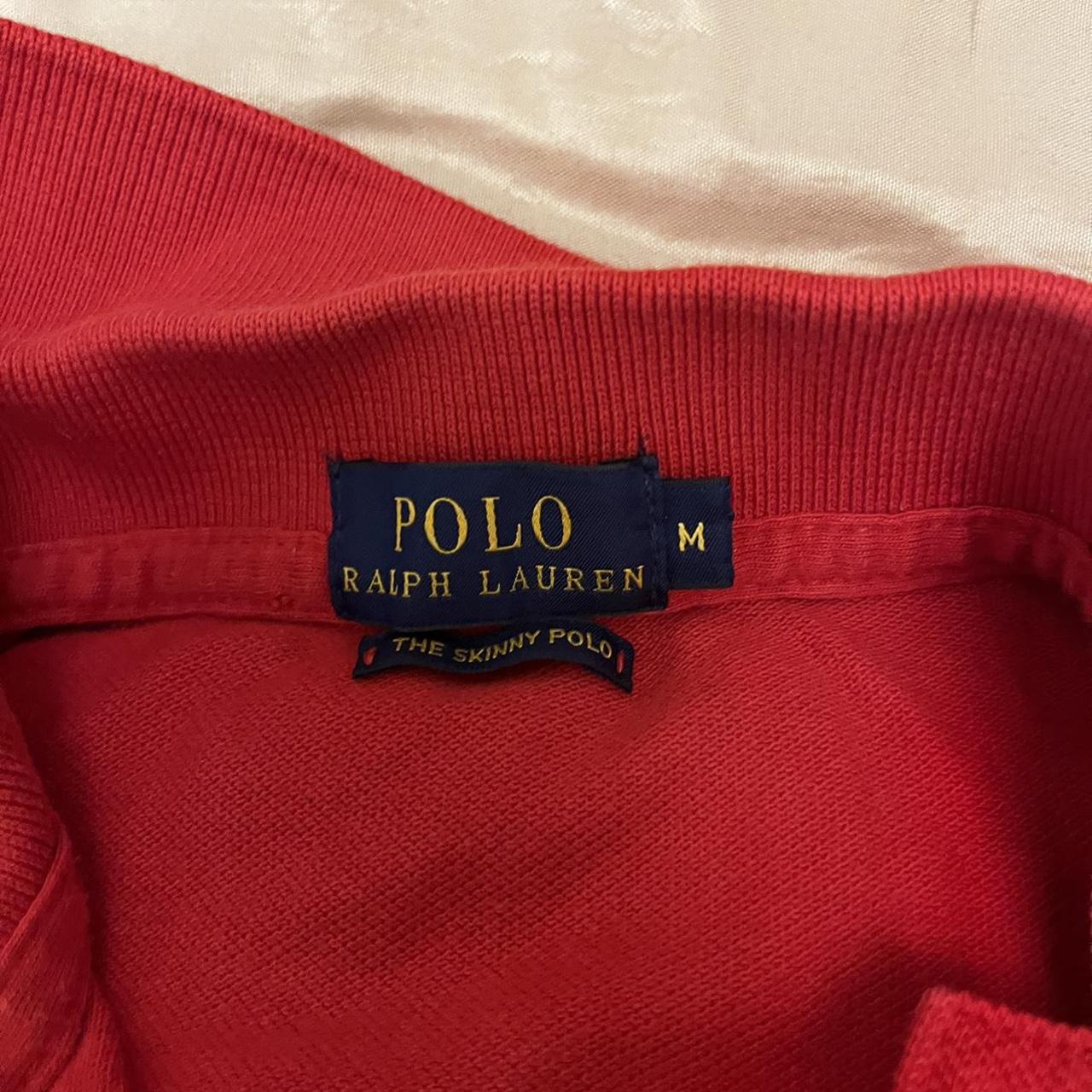 Polo Ralph Lauren Women's Red and Navy Polo-shirts | Depop