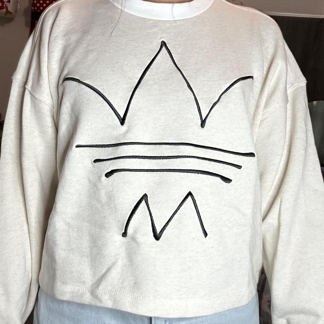 Adidas Originals Women's Cream Jumper Depop