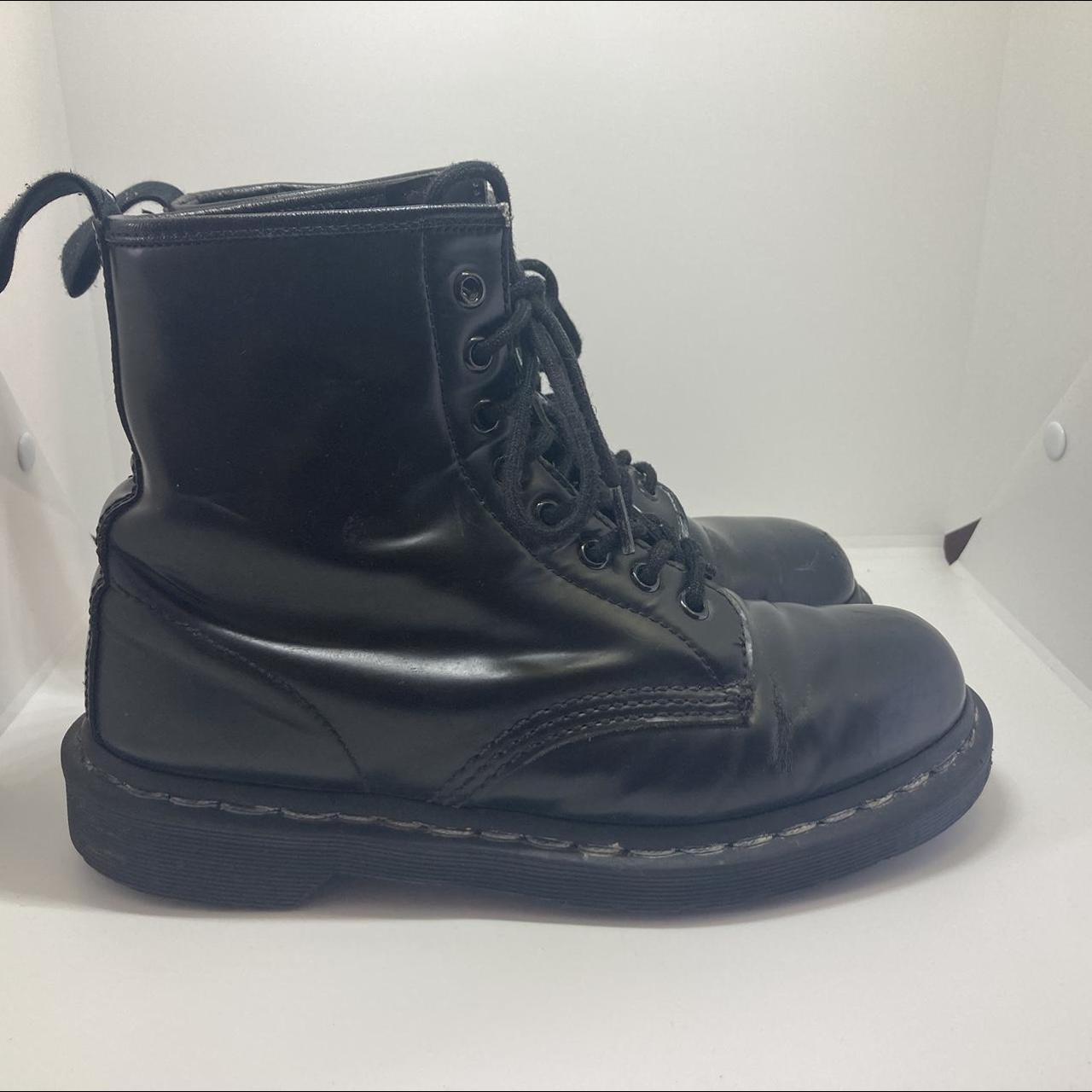 Black Doc Marten Boots US size 8 EU size 41 Signs... - Depop