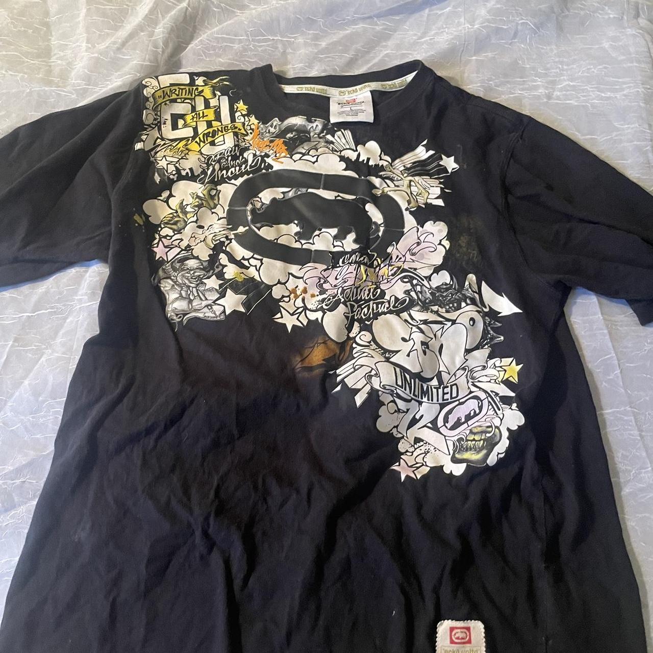 ecko unltd really cool design t shirt size... - Depop