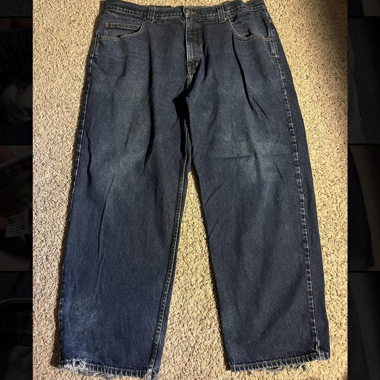 Anchor blue big baggy skater jeans Size 42x30 Depop