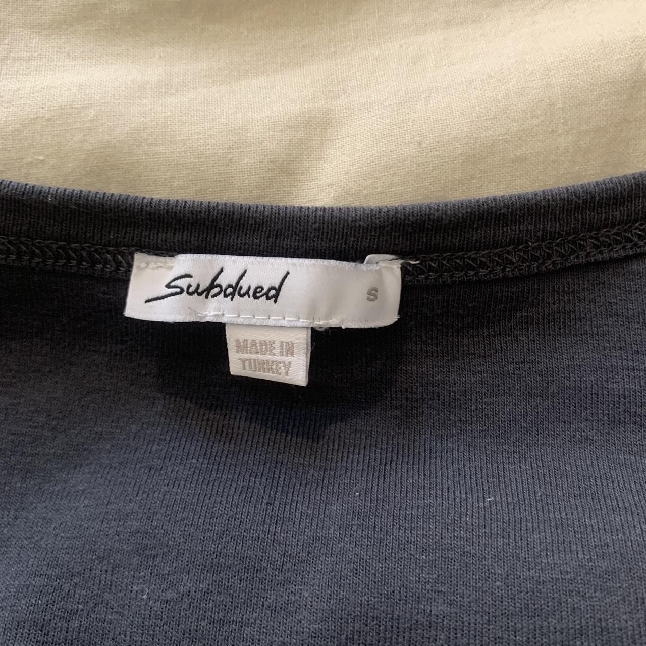 Subdued, Scoop neck, long sleeve, blue top. I only... - Depop