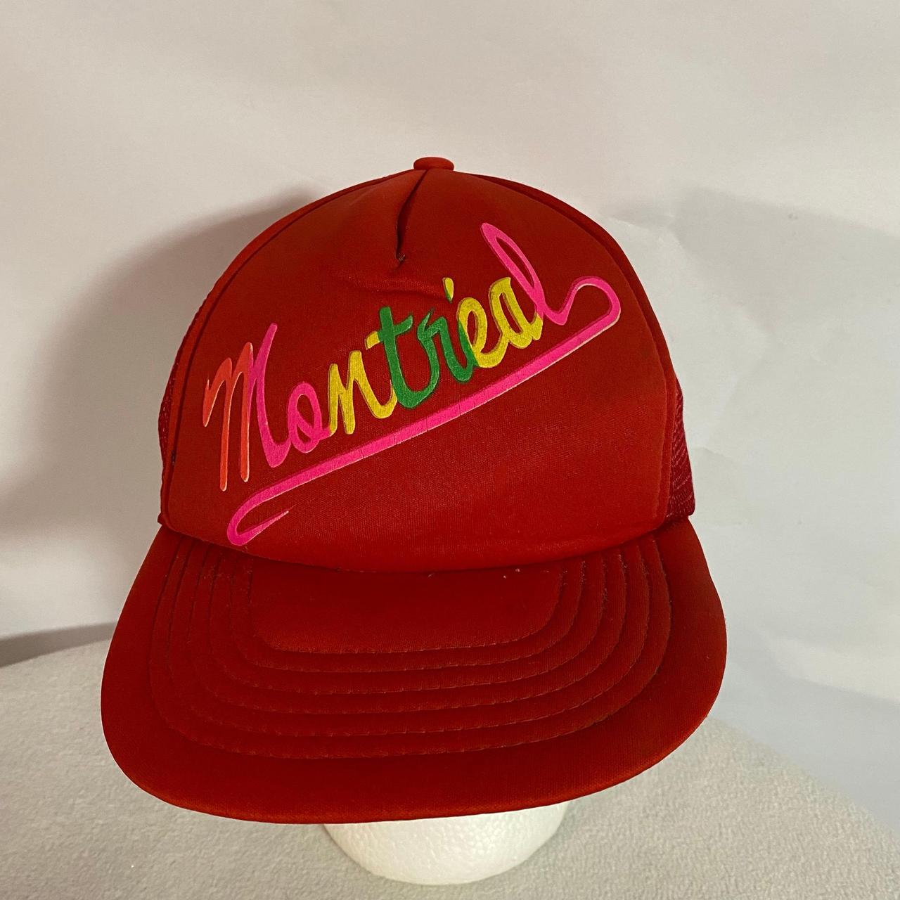 Rare Vintage Montreal Trucker Mesh Snapback Hat Cap Depop   P0 