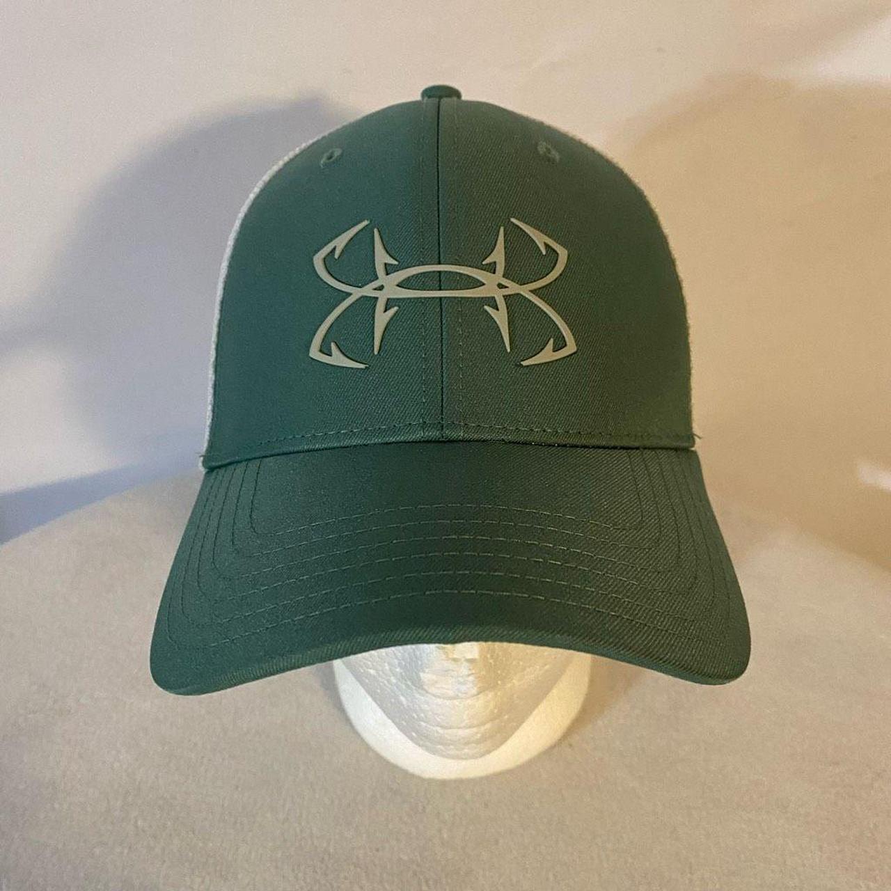 Under Armour Med/large Green And White Fish Hat Cap - Depop