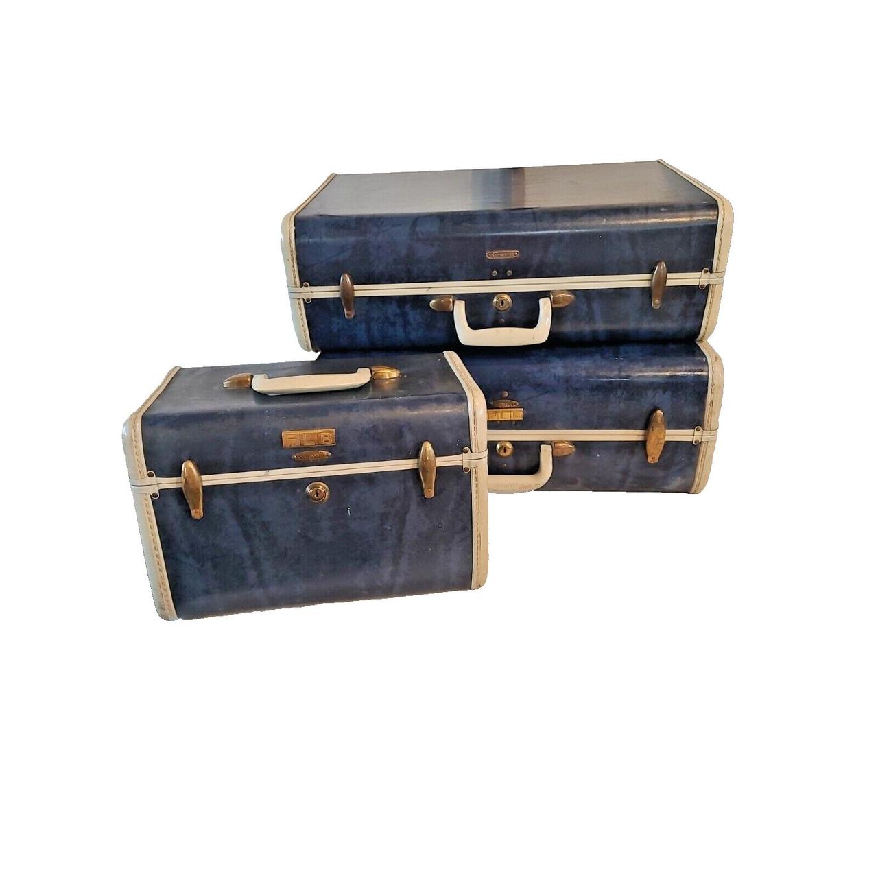 Vintage 1950's Samsonite Shwayder Bros Luggage 3 Pc...