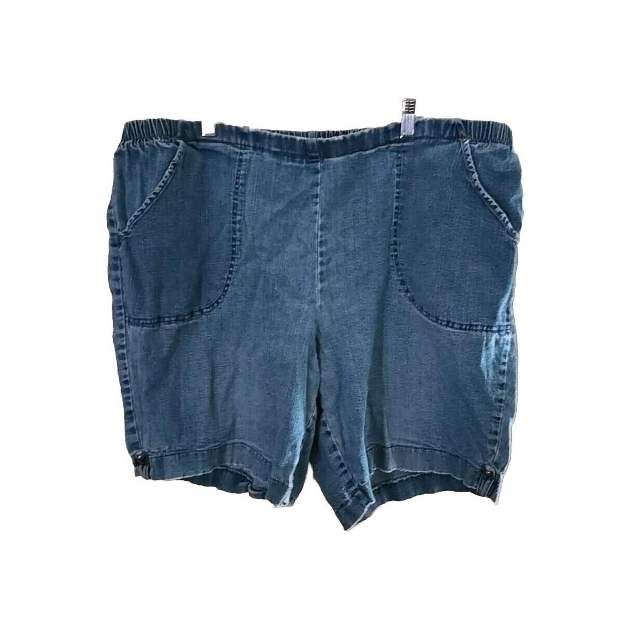 JMS Grunge Y2K Blue Denim Bermuda 8 High Rise Pull. Depop