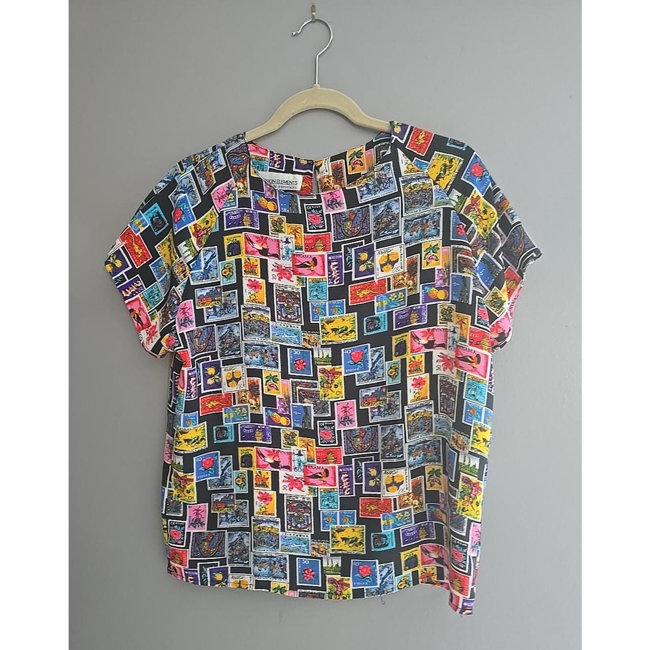 Women's Blouse - Multi - M – Design Elements Mult… - image 1