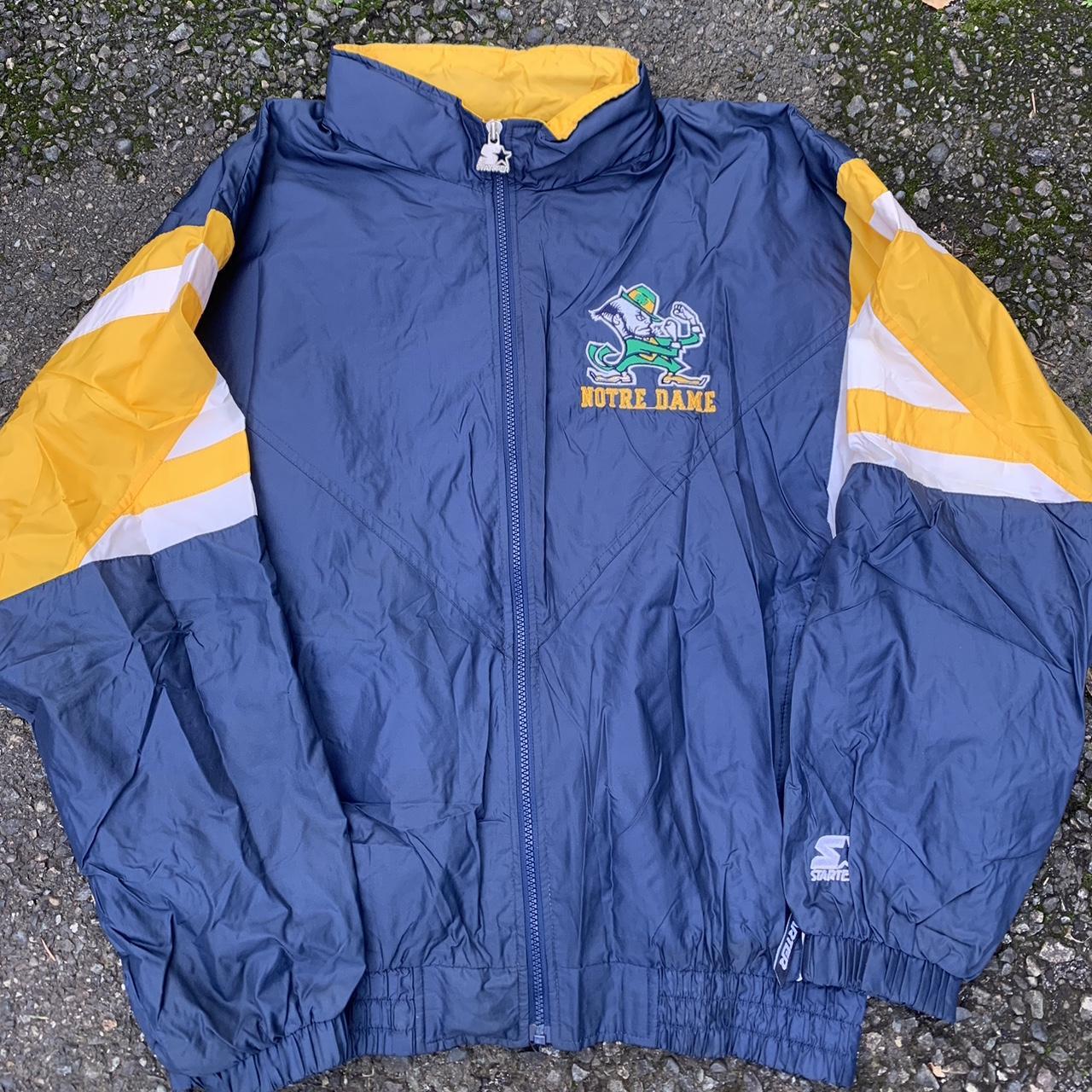 vintage notre dame starter full zip #college... - Depop