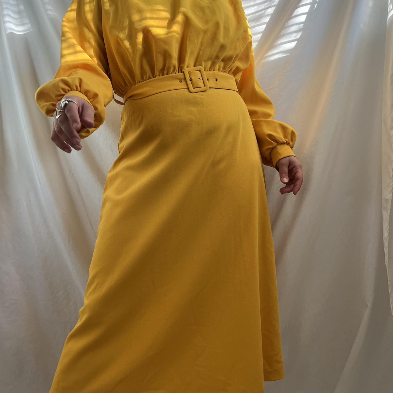 Closet london mustard outlet dress