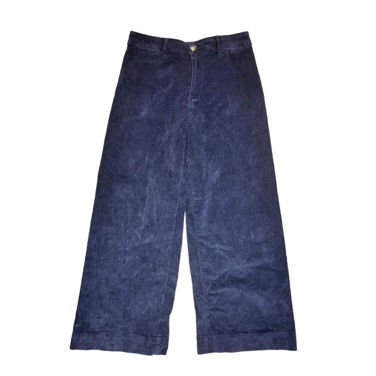 Easel Los Angeles Blue Courduroy Wide Leg Sz M... Depop