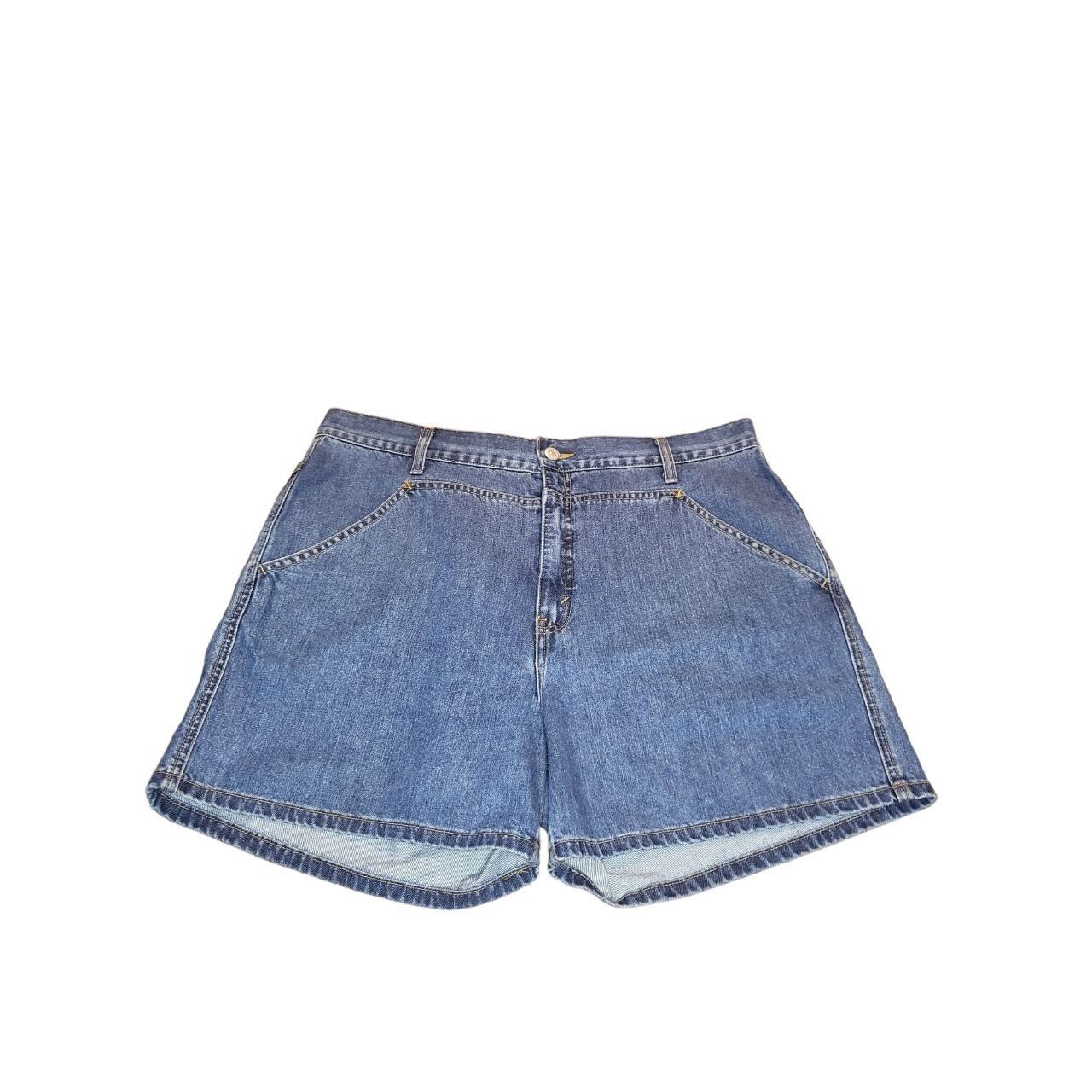 Levi's Red Tab Blue Denim Sz 16 X 5 Shorts... - Depop