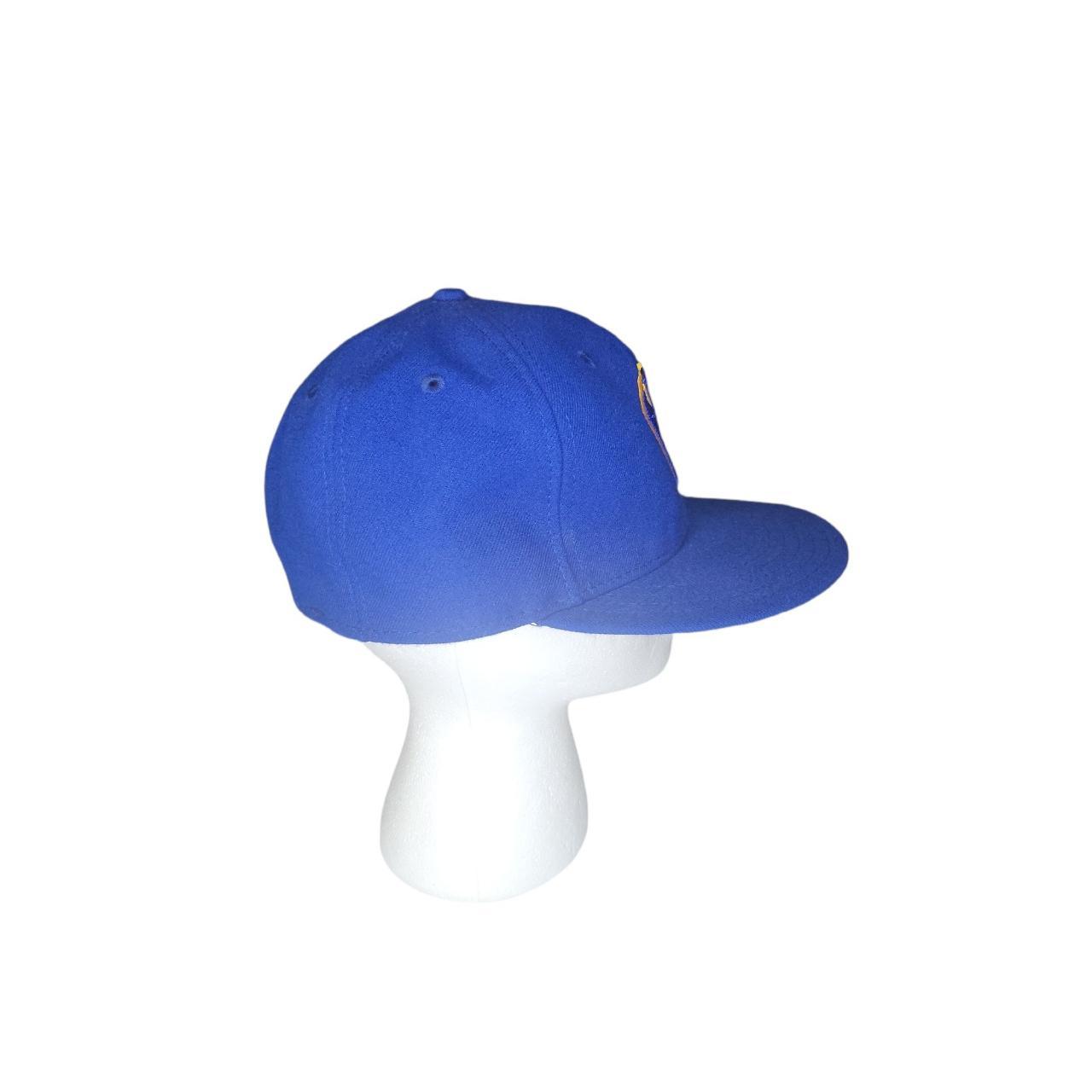 New Era Men's Blue and Yellow Hat Depop