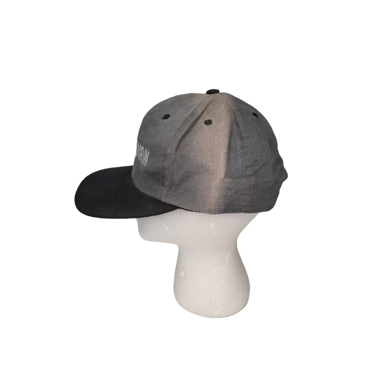 Craftsman USA Vintage Gray Black And White Snapback... - Depop