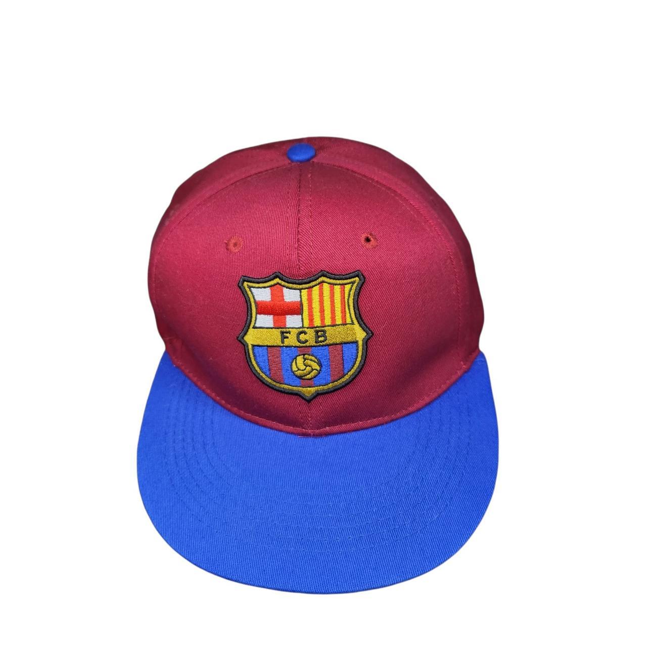 FC Barcelona Maroon And Blue Snapback Hat... - Depop