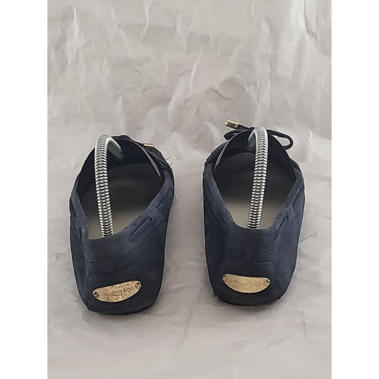 Michael Kors Blue Suede Leather Sz 7.5 M Moccassins... - Depop