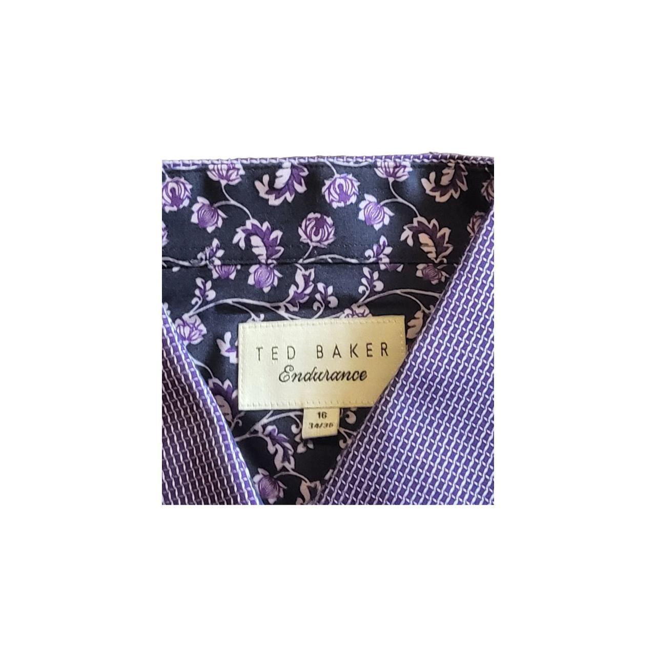 Ted Baker Endurance Purple Long Sleeve Sz L Depop