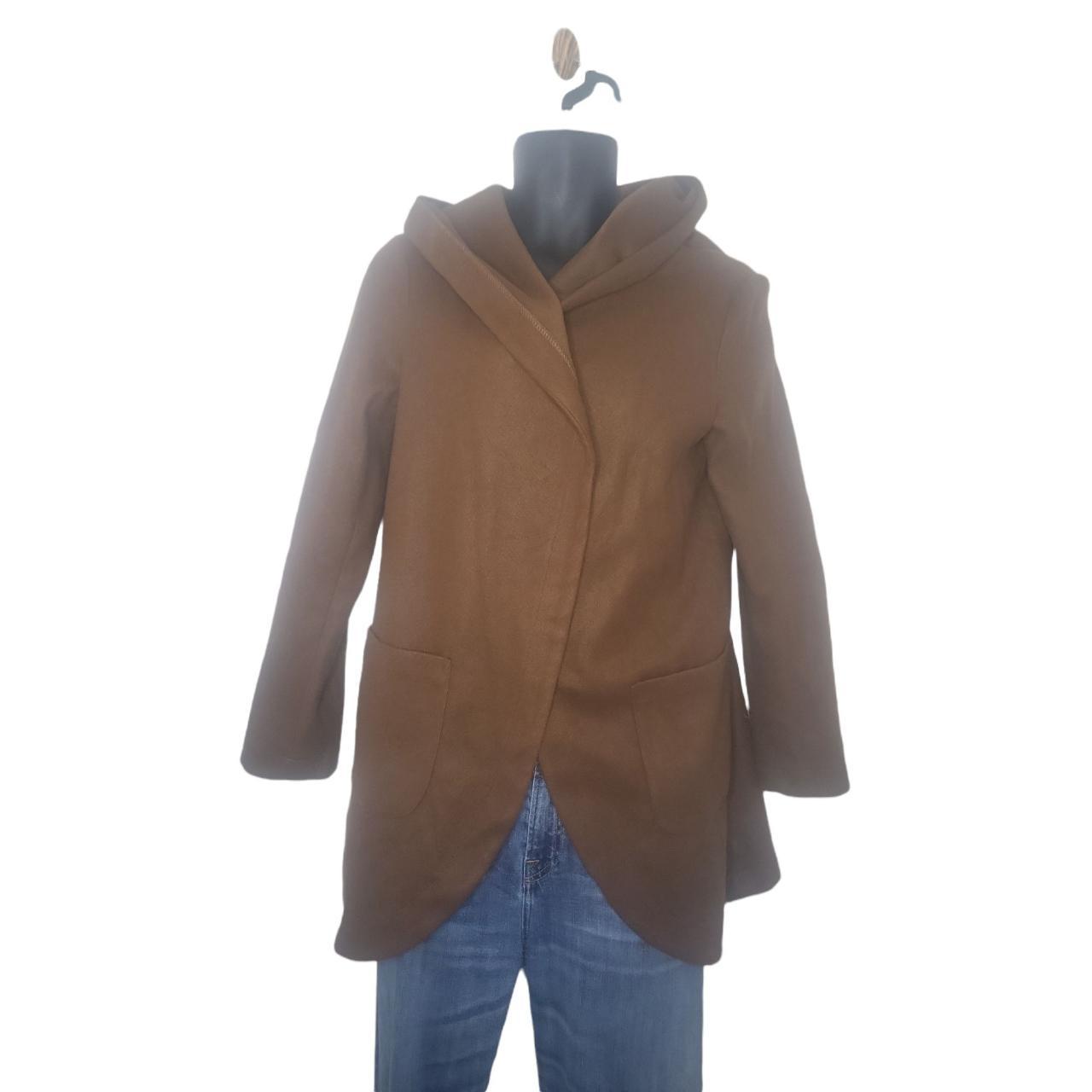 Shein Brown Hooded Lightweight Sz M Jacket... Depop