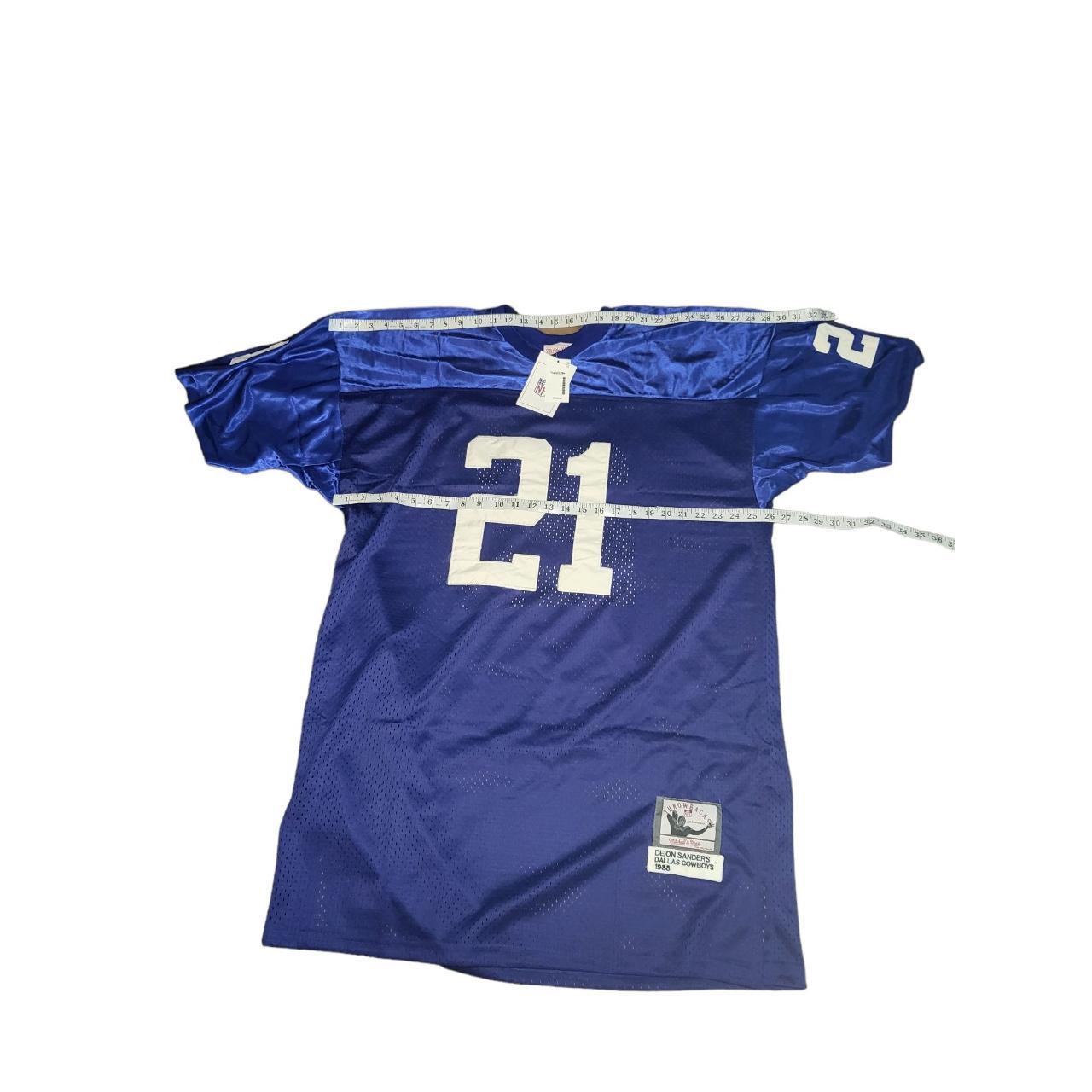 Deion Sanders 21 Cowboys Rare Throwback Jersey. Mitchell & 