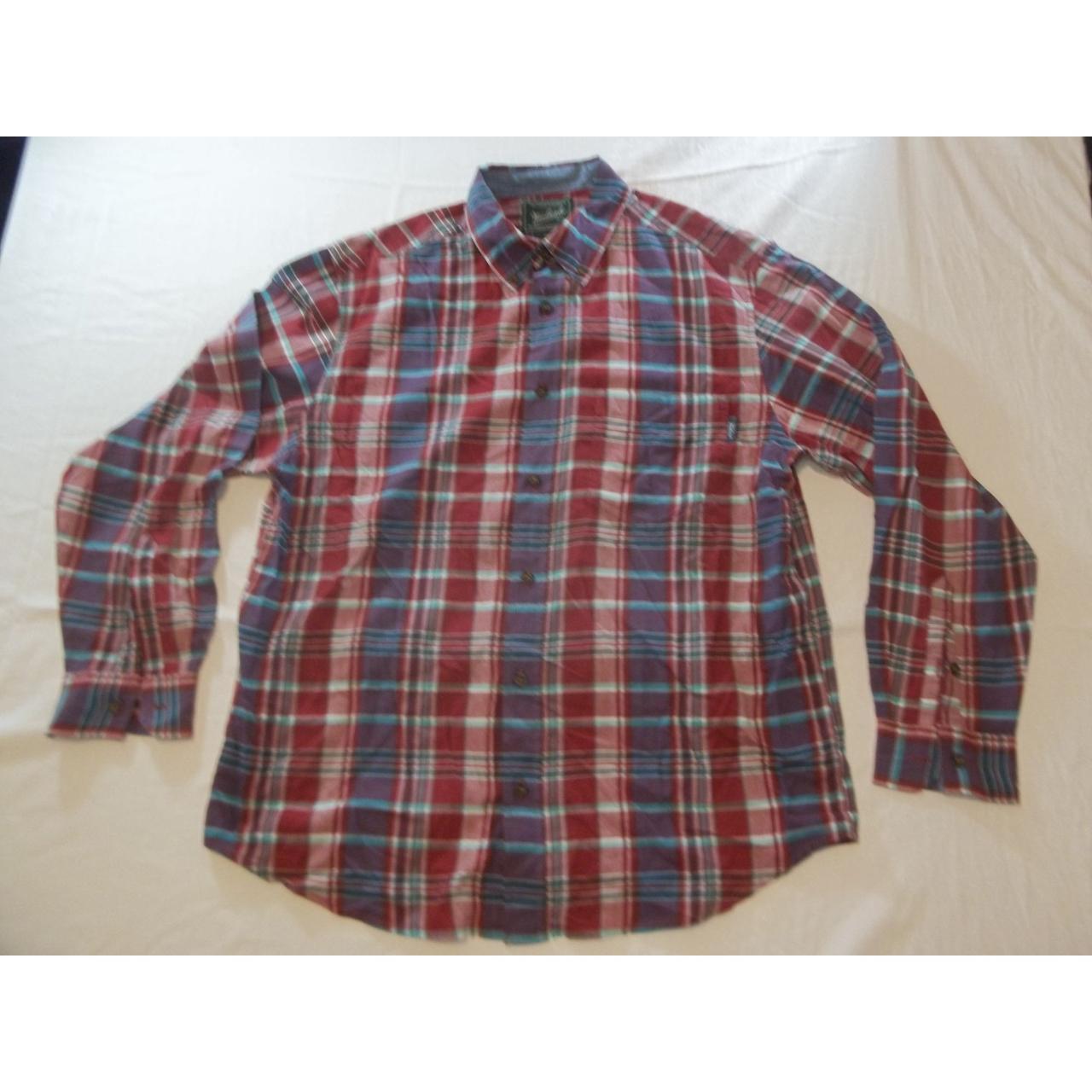 Woolrich Button Up Shirt Men Sz L Plaid Long Sleeve... - Depop