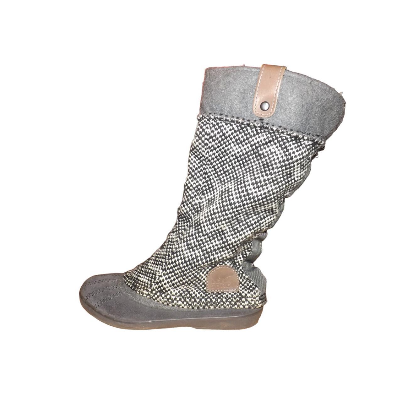 Sorel Tremblant Boots Women Sz 6 Gray Mid Slouchy Depop