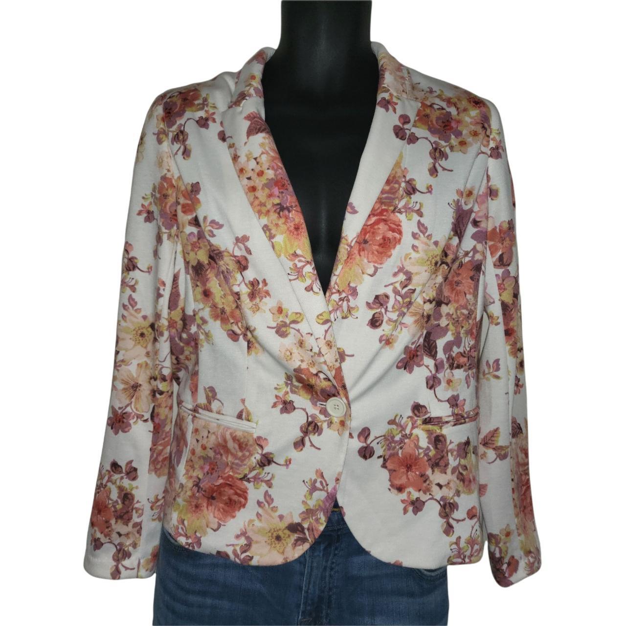 Lauren Conrad Blazer Women Sz 10 Long Sleeve Floral. Depop