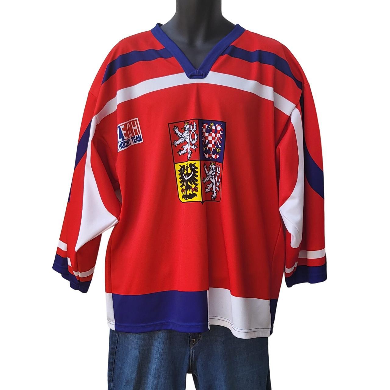 Czech Ice Hockey Team Jersey Men Sz XL Long Sleeve... - Depop 