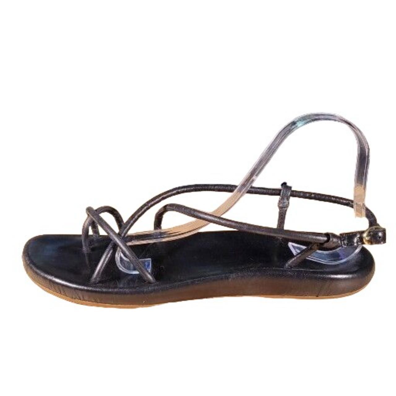 Olukai Waiau Slingback Sandals Women Sz 10 Black - Depop