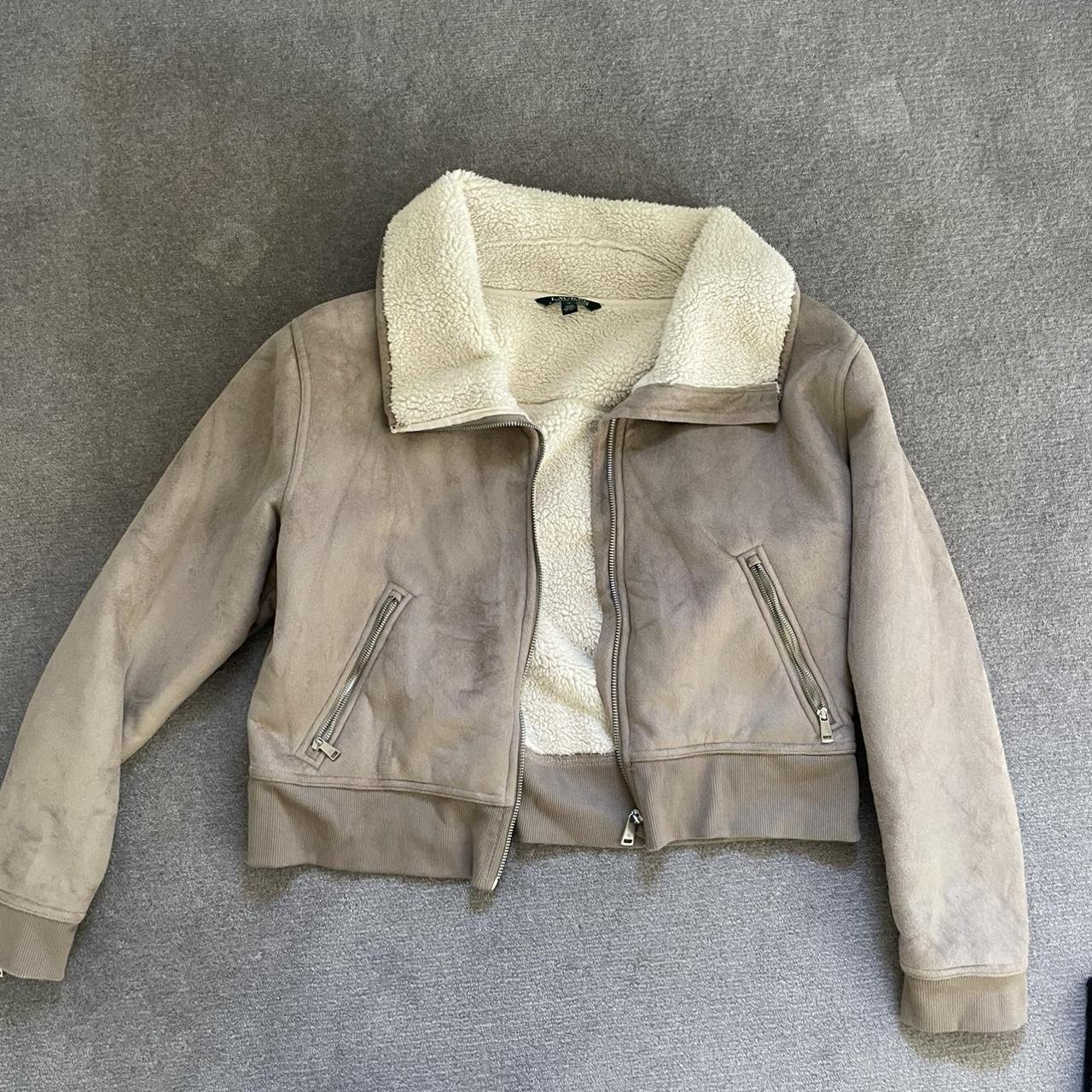 Polo Ralph Lauren Jacket. Suede on the outside and... - Depop