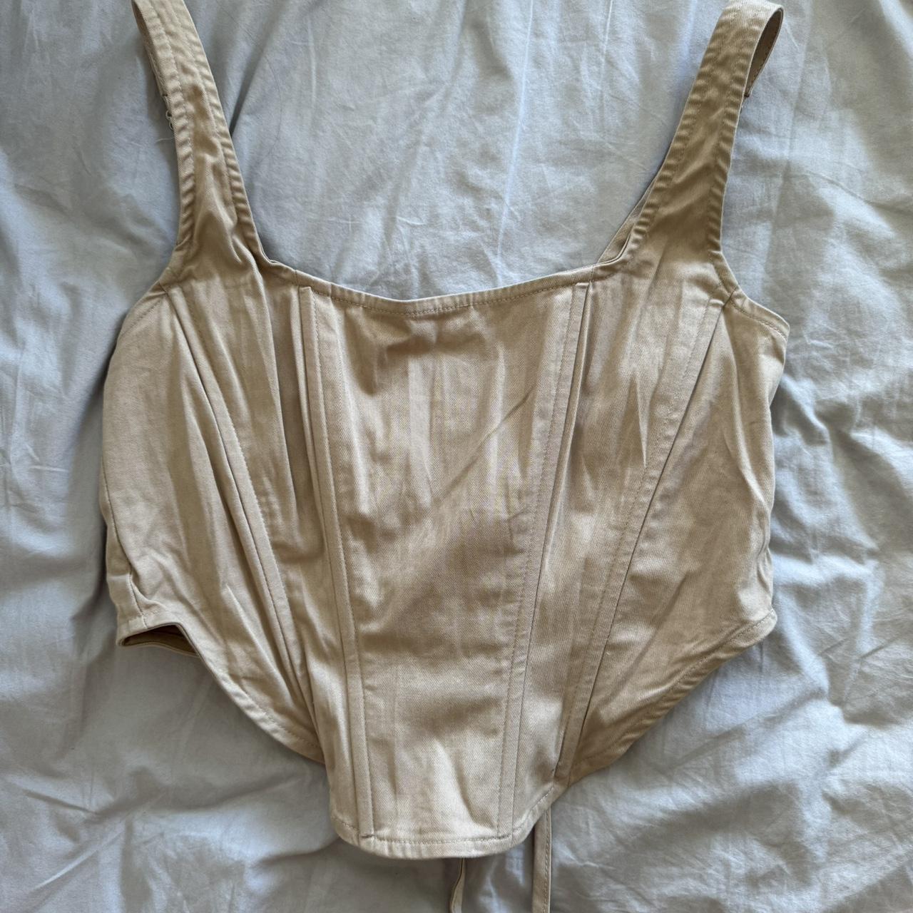 Light brown corset from Glassons. Very flattering in... - Depop