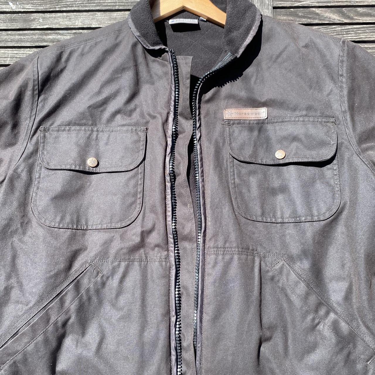 Norsewear workwear style outwear jacket. Tapered fit... - Depop