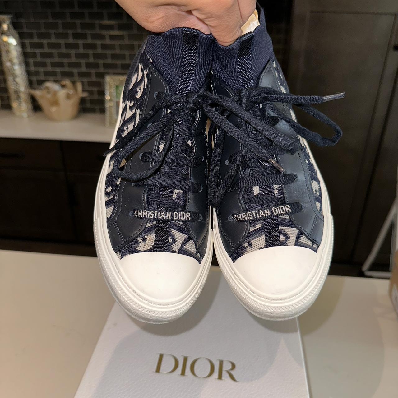 Blue Dior Womens Trainers Dior High Top Women's Dior Trainers