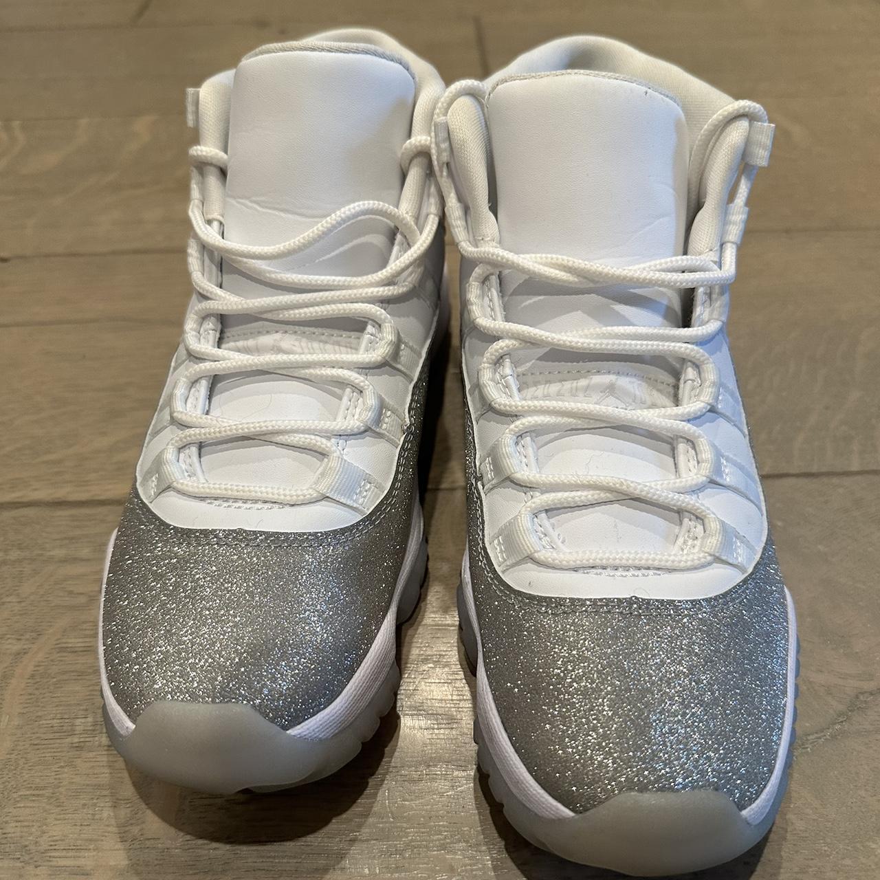 jordan 11 silver sparkle