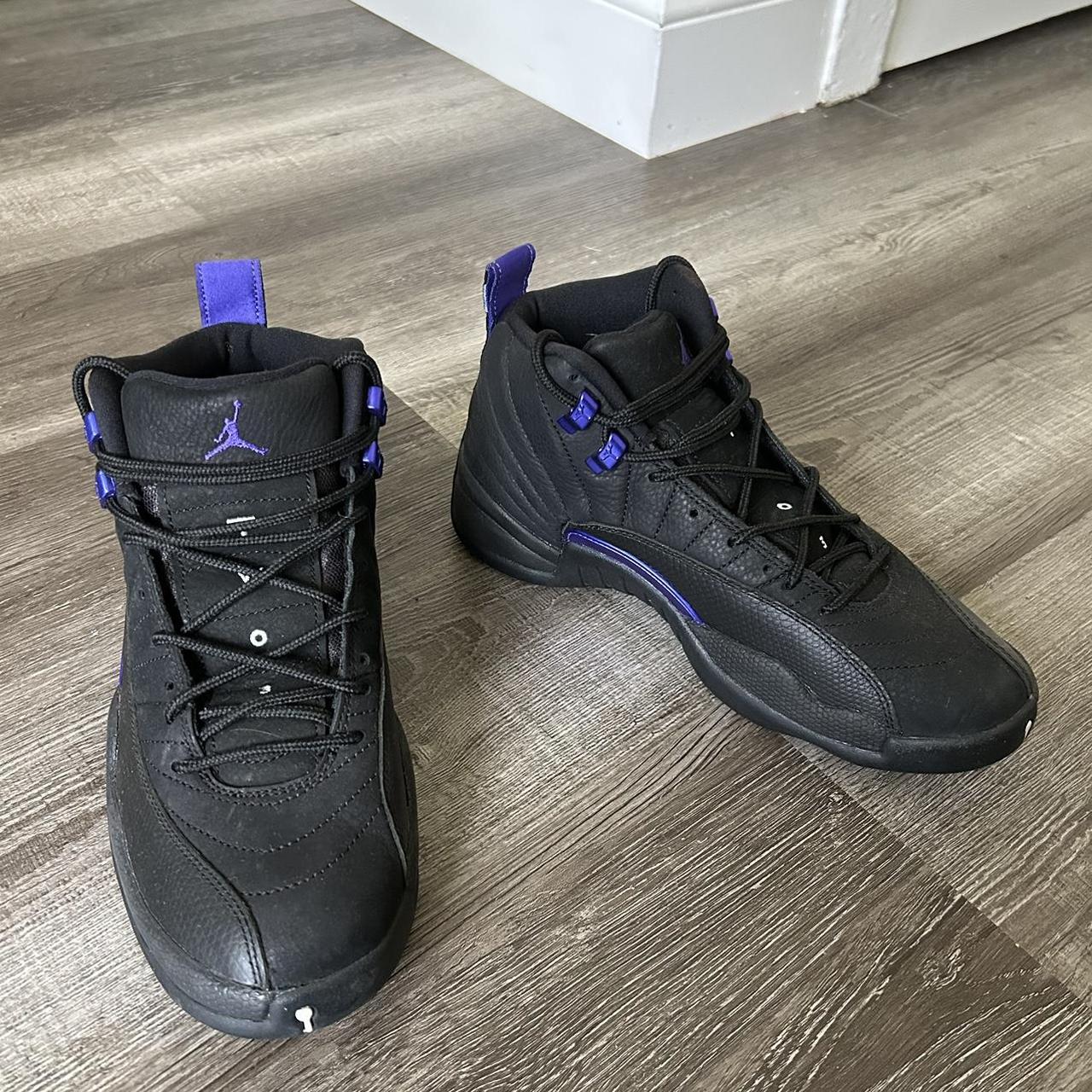 retro 12 dark concord on feet