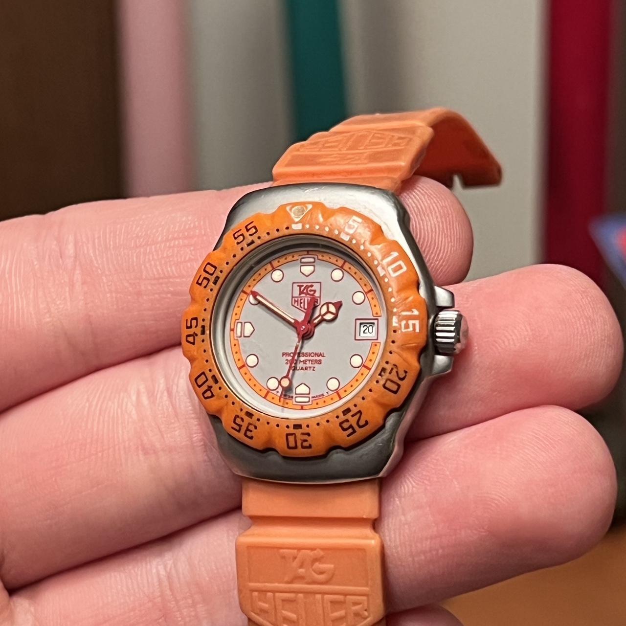 TAG Heuer Women's Grey and Orange Watch