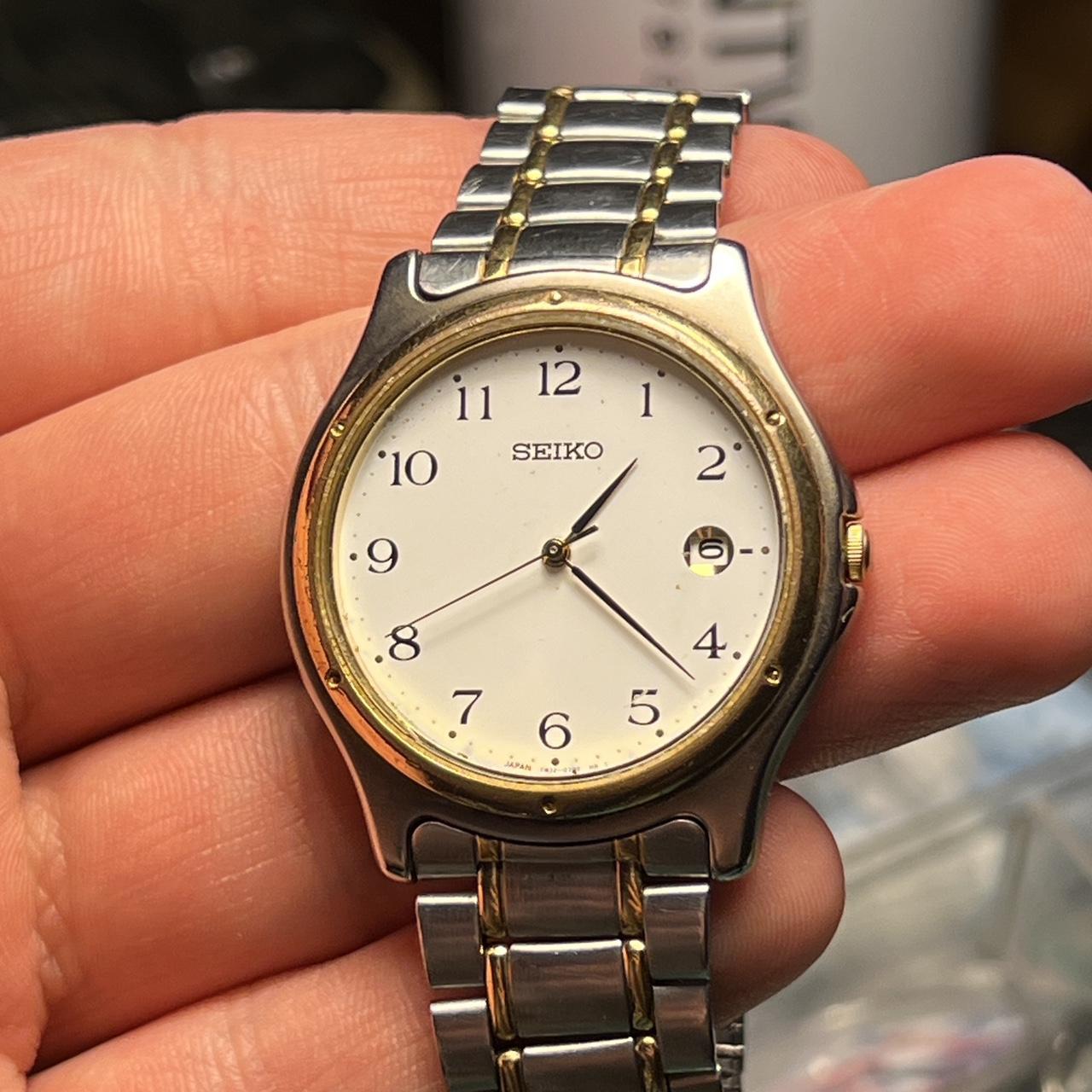Seiko Men's Gold and Silver Watch