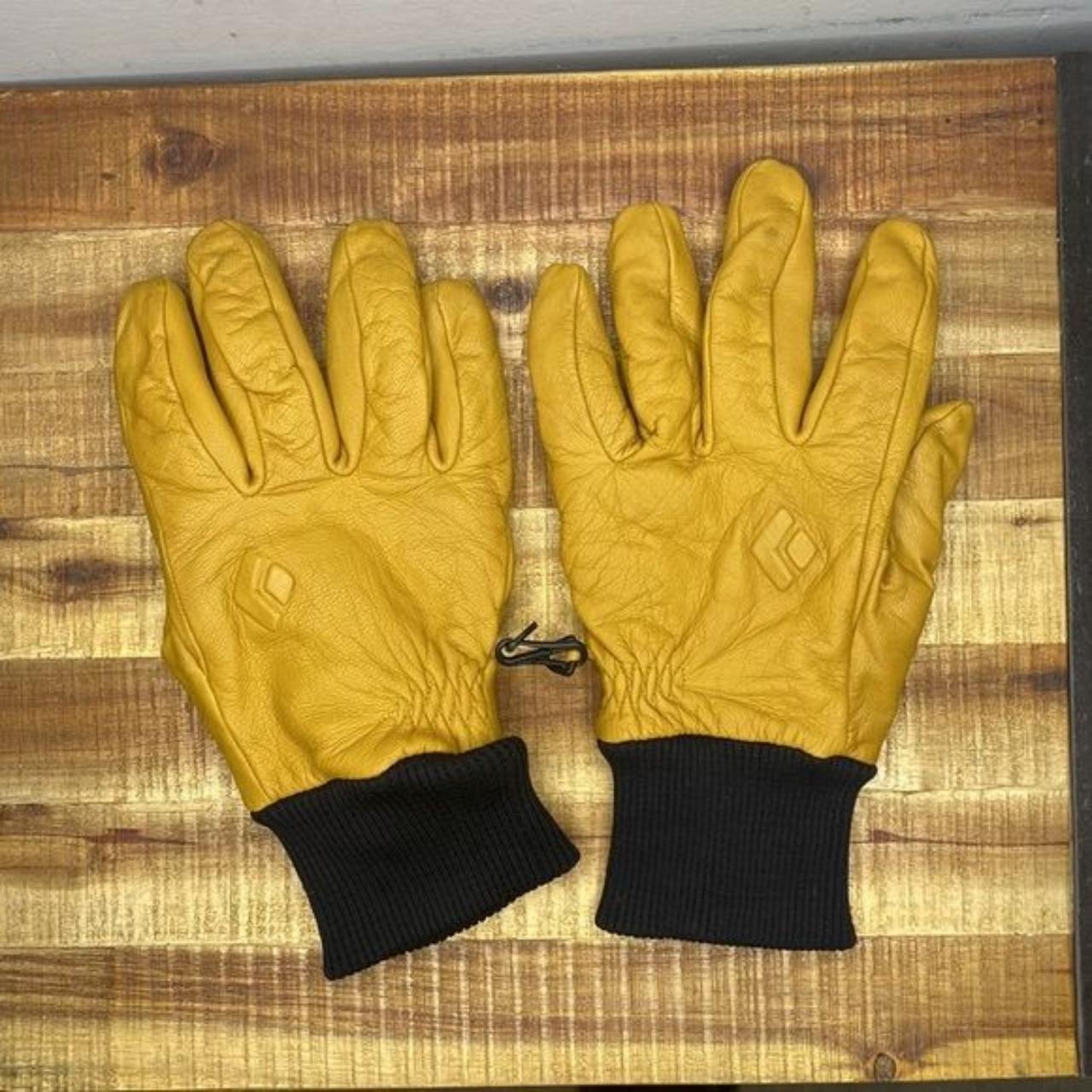 Black Diamond Men's Yellow and Tan Gloves