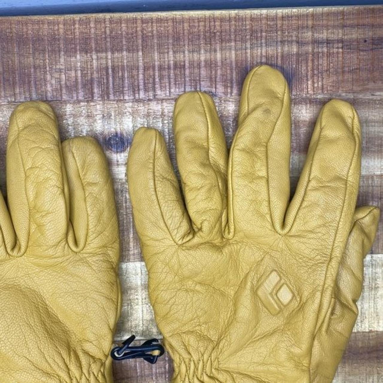 Black Diamond Men's Yellow and Tan Gloves (3)