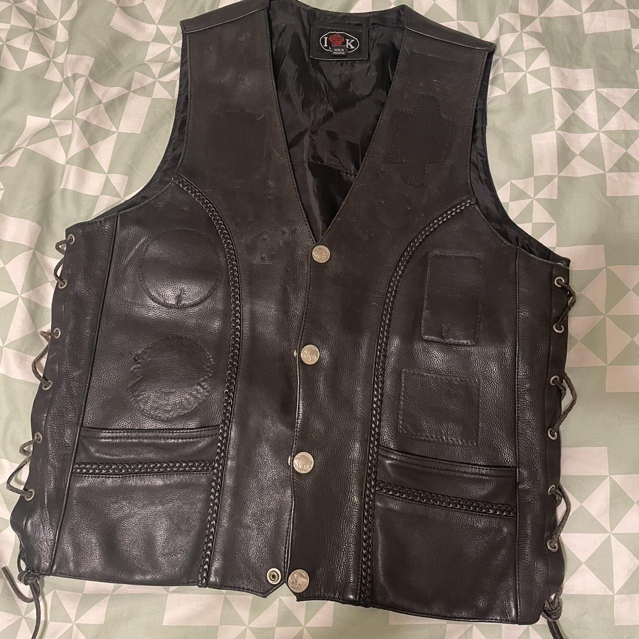 Ik leather outlet vest