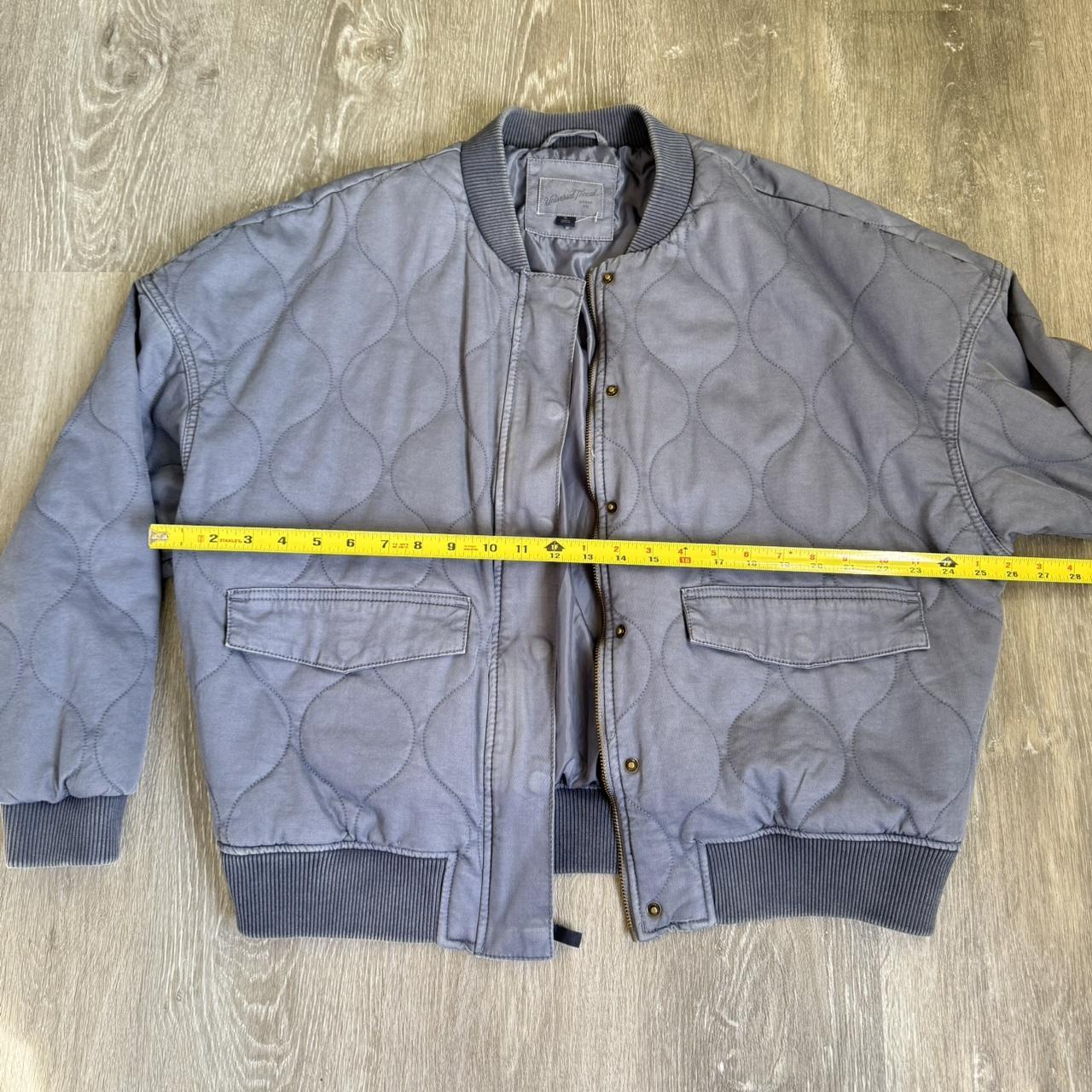 Universal Thread Men's Bomber Jacket - Grey/Blue … - image 4