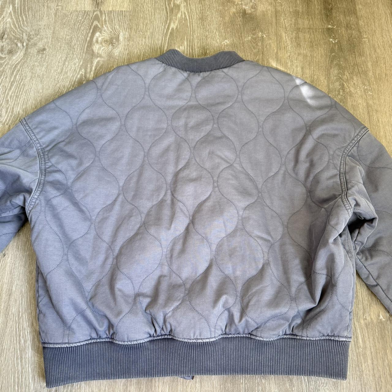 Universal Thread Men's Bomber Jacket - Grey/Blue … - image 2