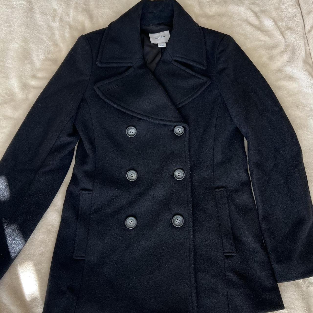 Black coat old navy best sale